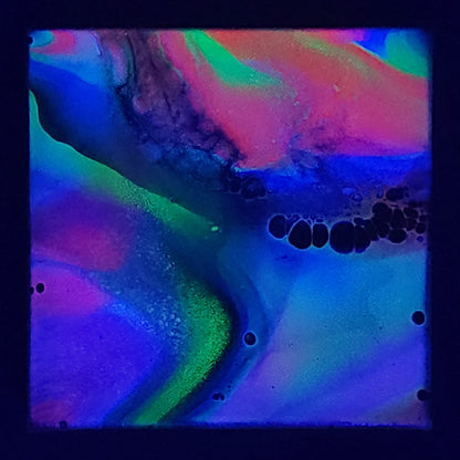 6x6 Gallery Wrapped Fluid Neon Painting
