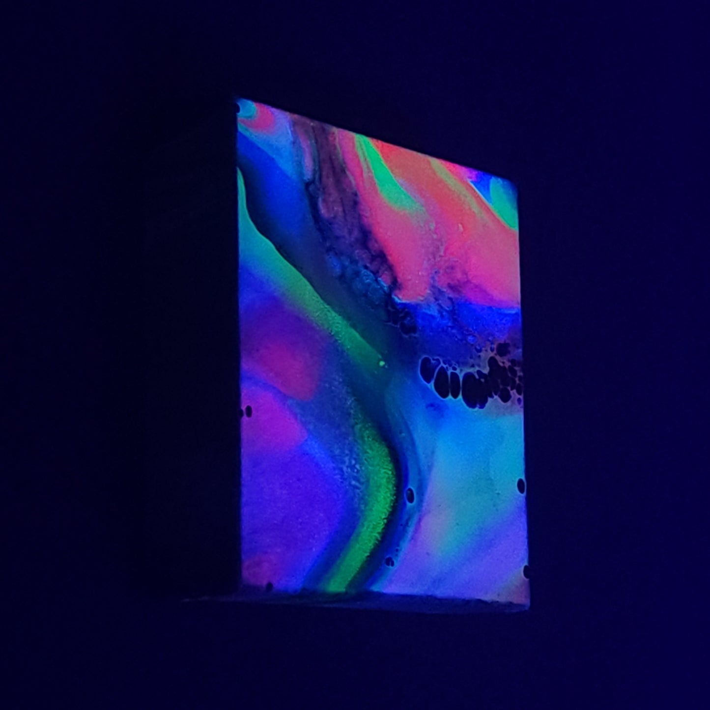 6x6 Gallery Wrapped Fluid Neon Painting