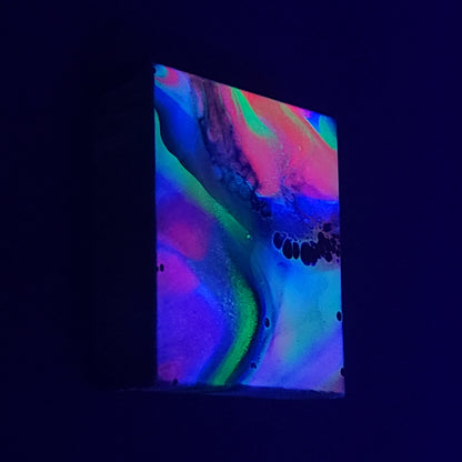 6x6 Gallery Wrapped Fluid Neon Painting