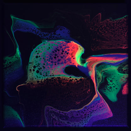 8x8 Neon Swipe Painting