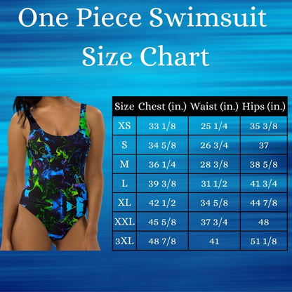 women's one piece swimsuit size chart