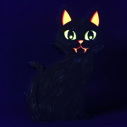 Twilight Kitty Wood Decor