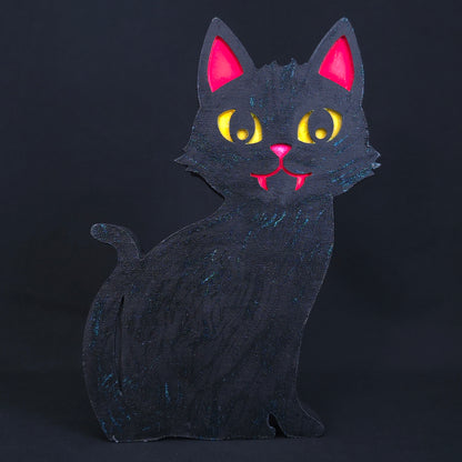 Twilight Kitty Wood Decor