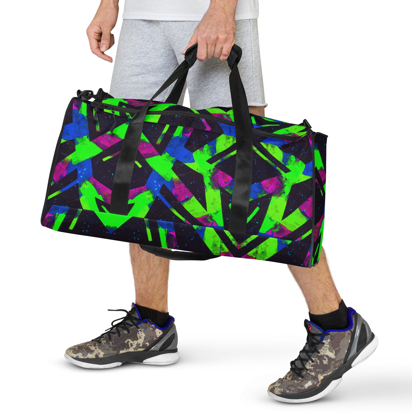 Neon Fracture 2 Duffle Bag