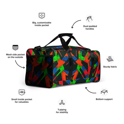 Neon Fracture Duffle Bag