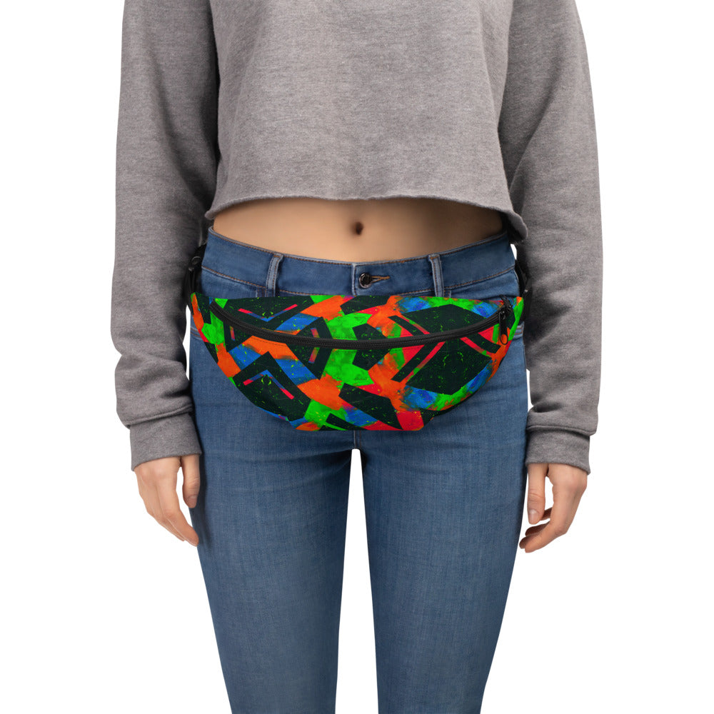 Neon Fracture Fanny Pack