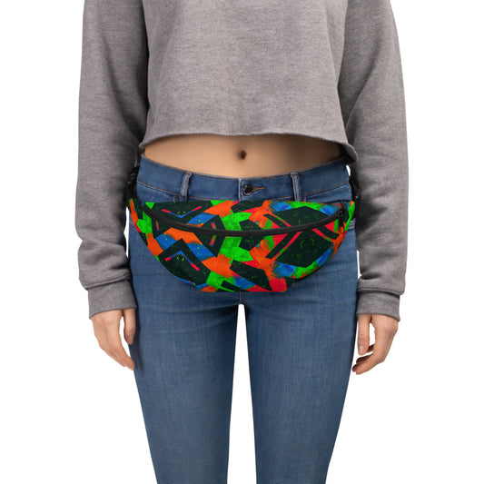 Neon Fracture Fanny Pack