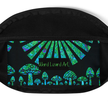 Sunshine & Shrooms (Green) Fanny Pack