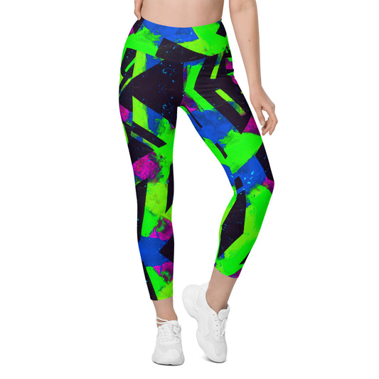 Neon Fracture 2 Leggings w/ Pockets