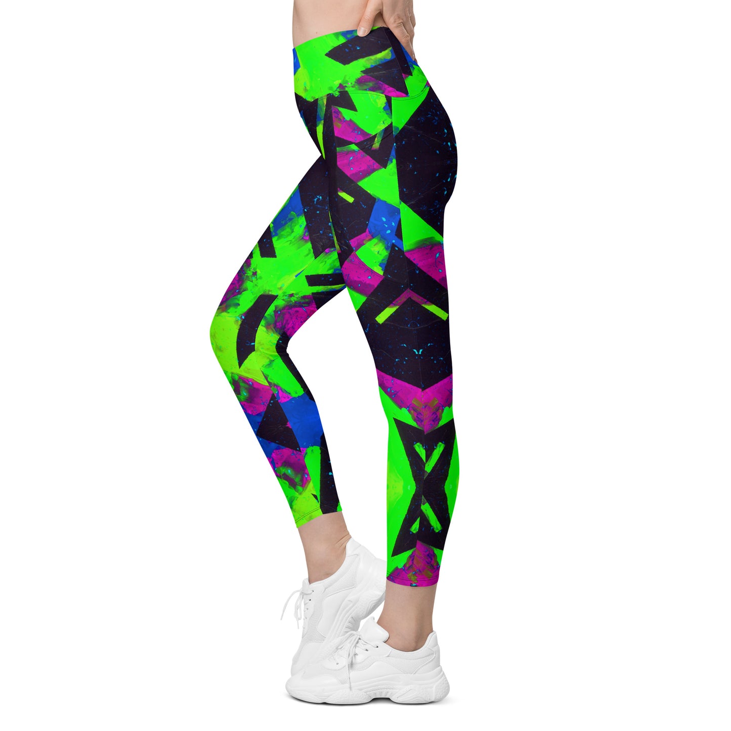 Neon Fracture 2 Leggings w/ Pockets