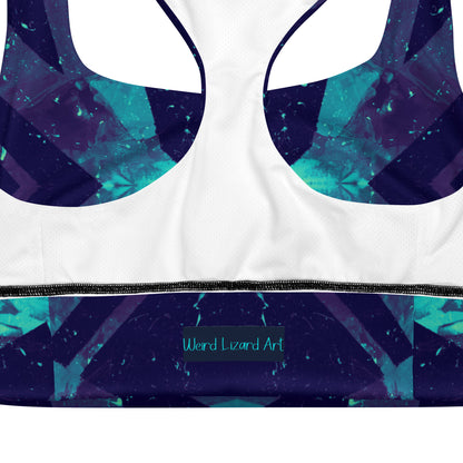 Neon Fracture 3 Longline Sports Bra