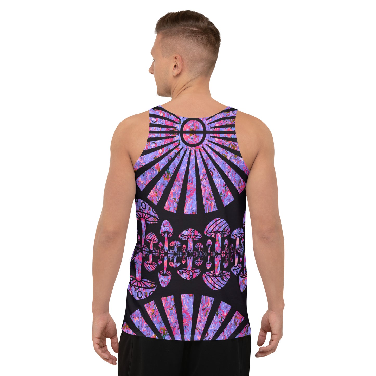 Sunshine & Shrooms (Purple) Unisex Tank Top