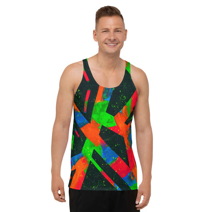 Neon Fracture Unisex Tank Top
