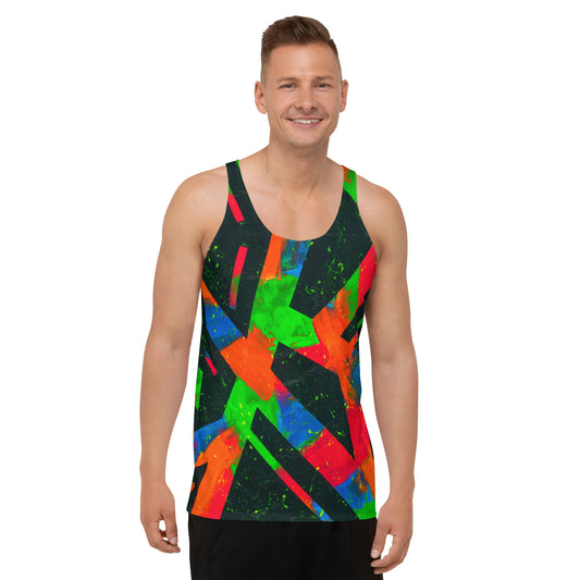 Neon Fracture Unisex Tank Top