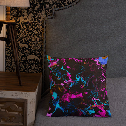 Neon Vapors 3 Premium Pillow