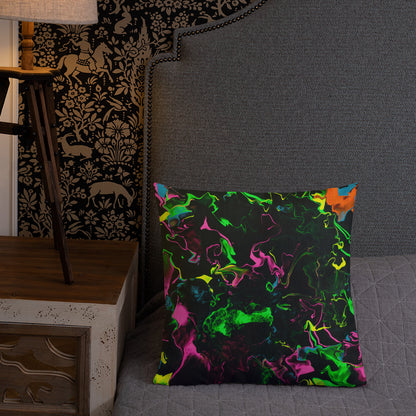 Neon Vapors Premium Pillow