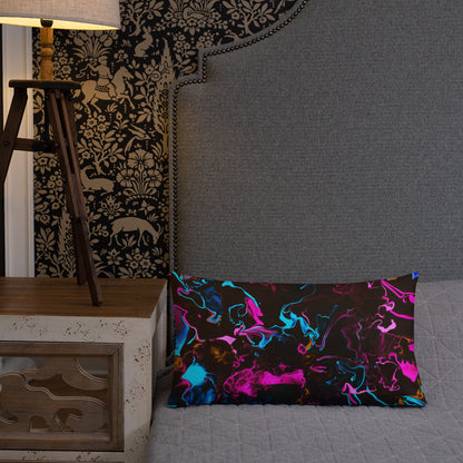 Neon Vapors 3 Premium Pillow