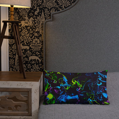 Neon Vapors 2 Premium Pillow