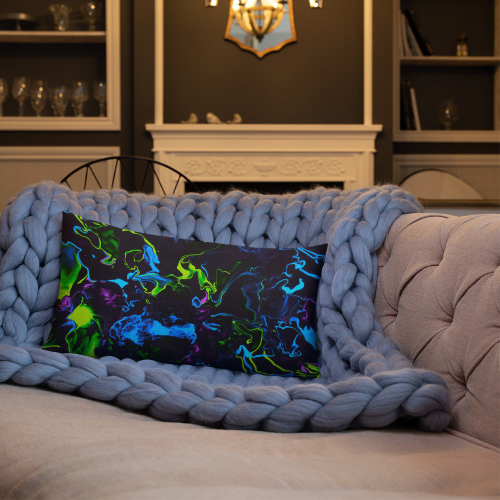 Neon Vapors 2 Premium Pillow
