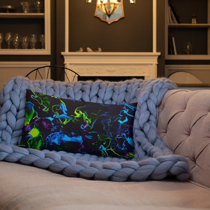 Neon Vapors 2 Premium Pillow
