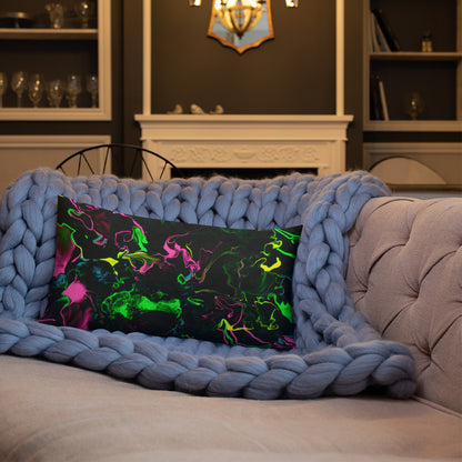 Neon Vapors Premium Pillow