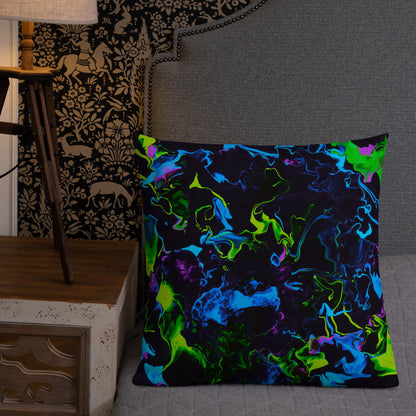 Neon Vapors 2 Premium Pillow