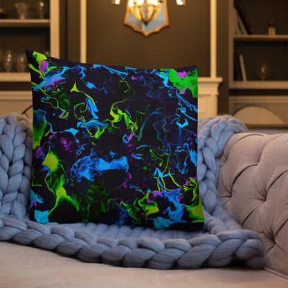 Neon Vapors 2 Premium Pillow
