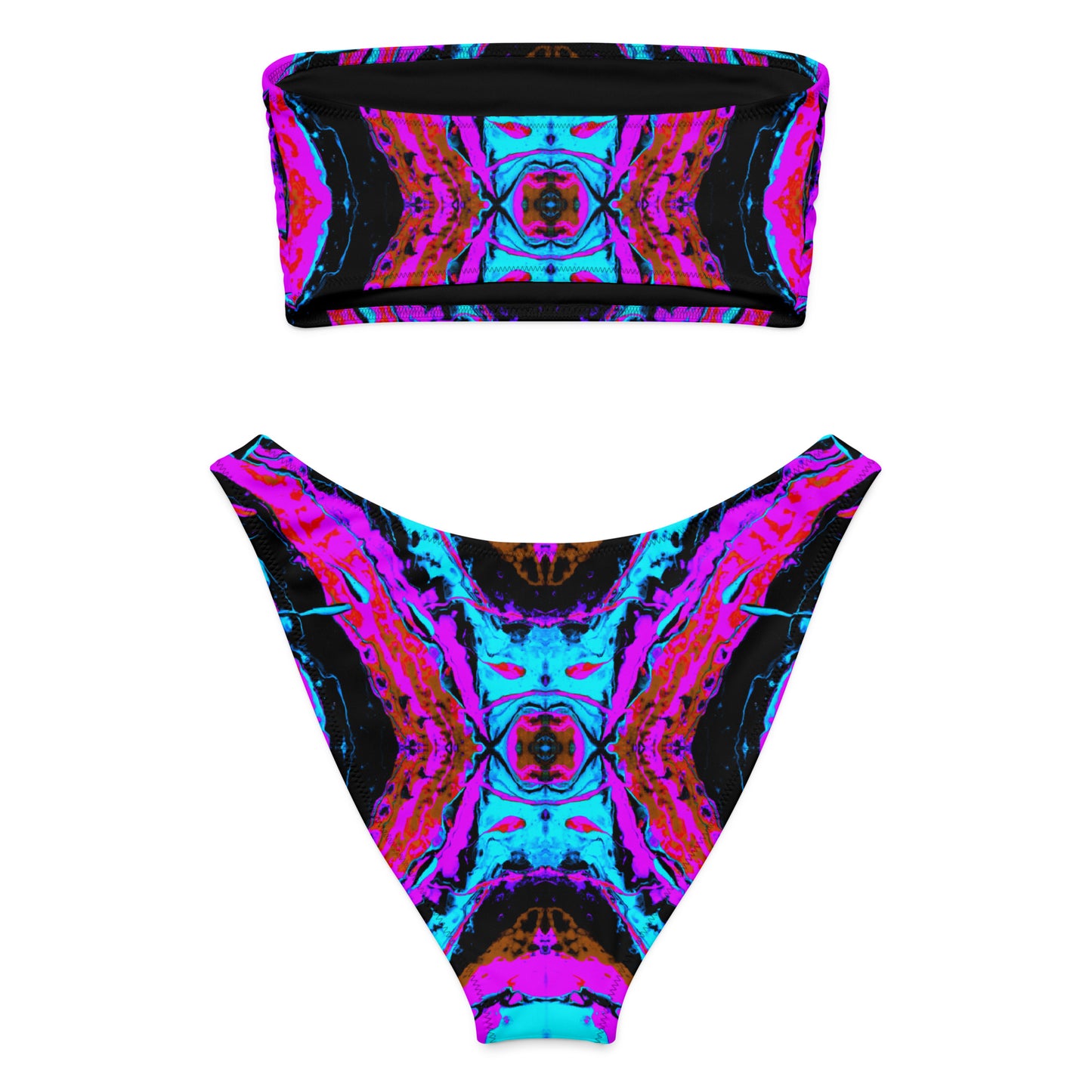 Toxic Decay 2 Recycled Bandeau Bikini