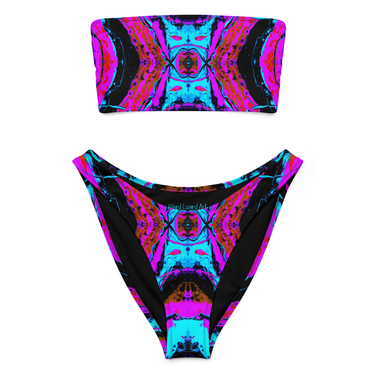 Toxic Decay 2 Recycled Bandeau Bikini