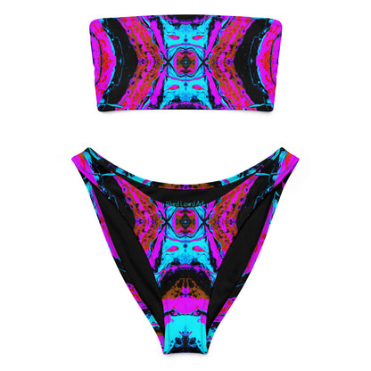 Toxic Decay 2 Recycled Bandeau Bikini