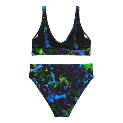 Neon Vapors 2 Recycled High-Waisted Bikini