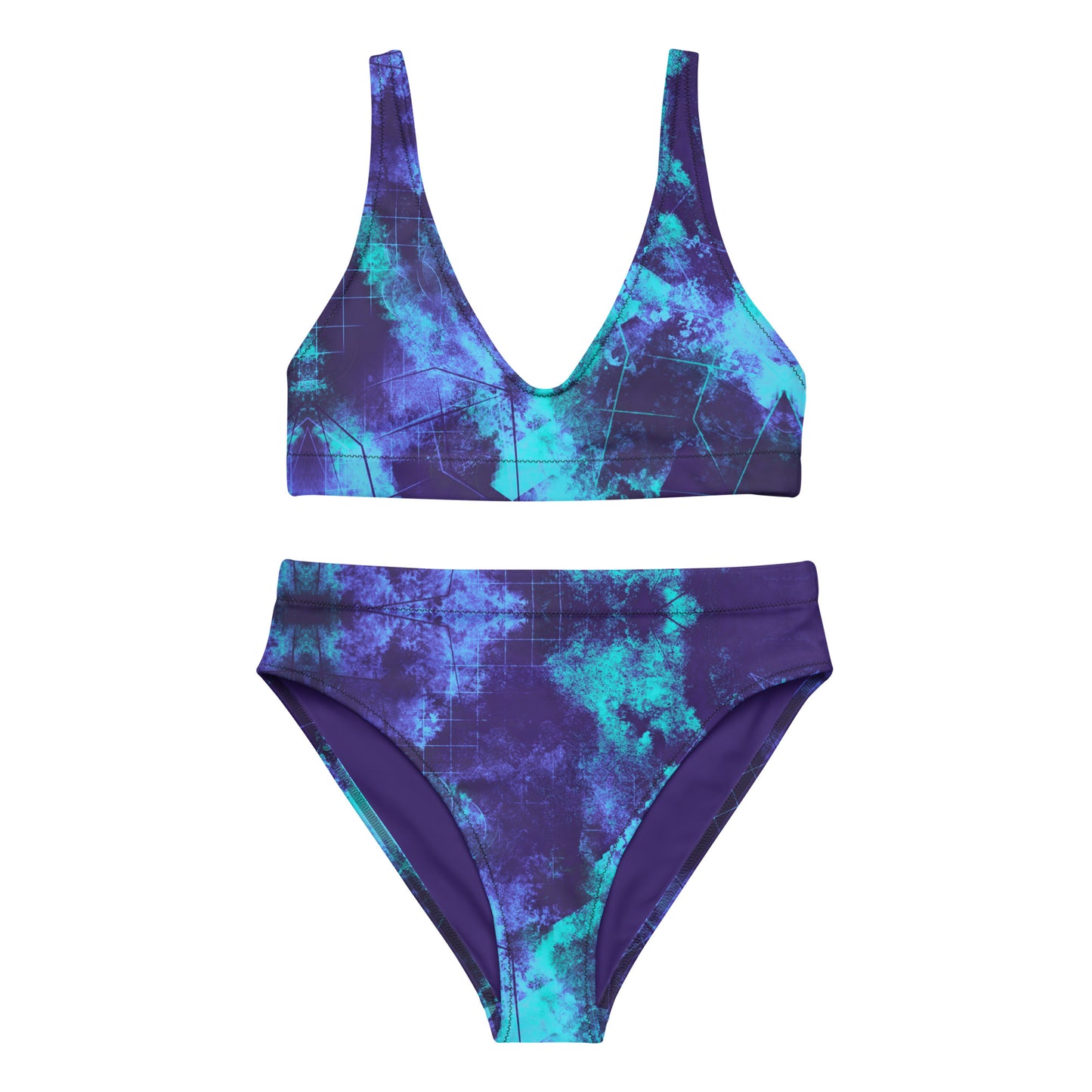 Dimensional Rift Recycled High-Waisted Bikini