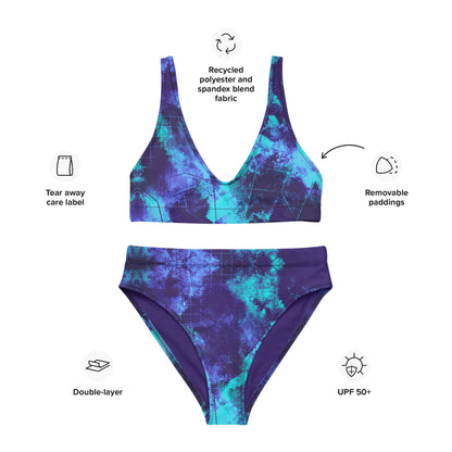Dimensional Rift Recycled High-Waisted Bikini