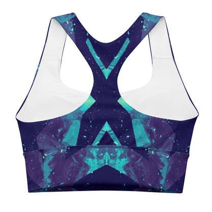 Neon Fracture 3 Longline Sports Bra