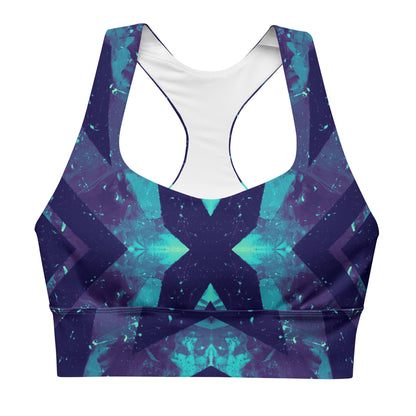 Neon Fracture 3 Longline Sports Bra