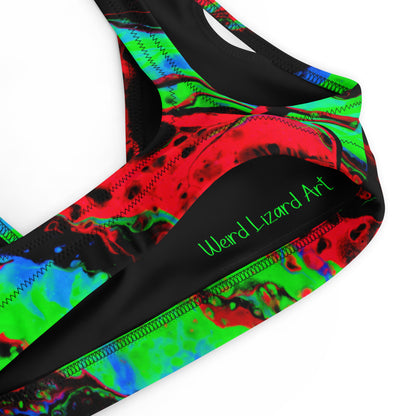 Toxic Decay Recycled Padded Bikini Top