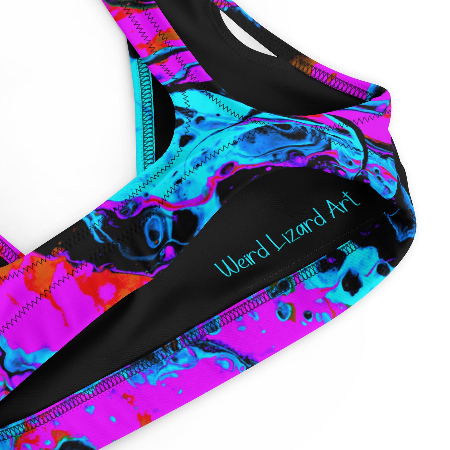 Toxic Decay 2 Recycled Padded Bikini Top