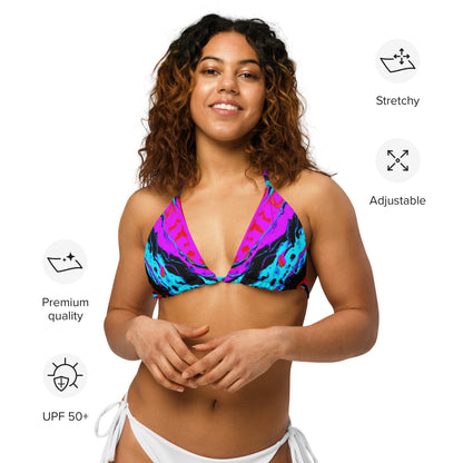 Toxic Decay 2 Recycled String Bikini Top