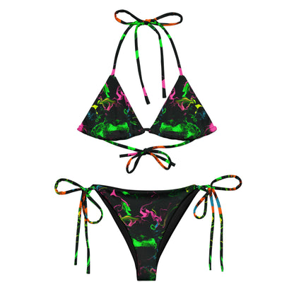 Neon Vapors Recycled String Bikini