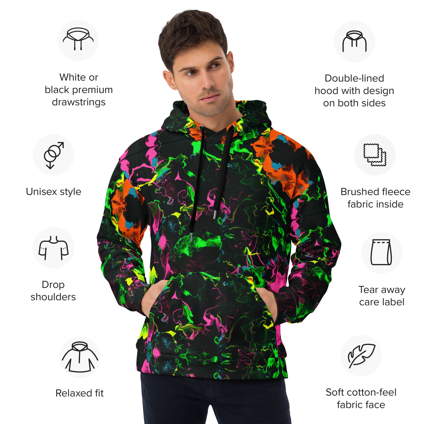 Neon Vapors Unisex Hoodie