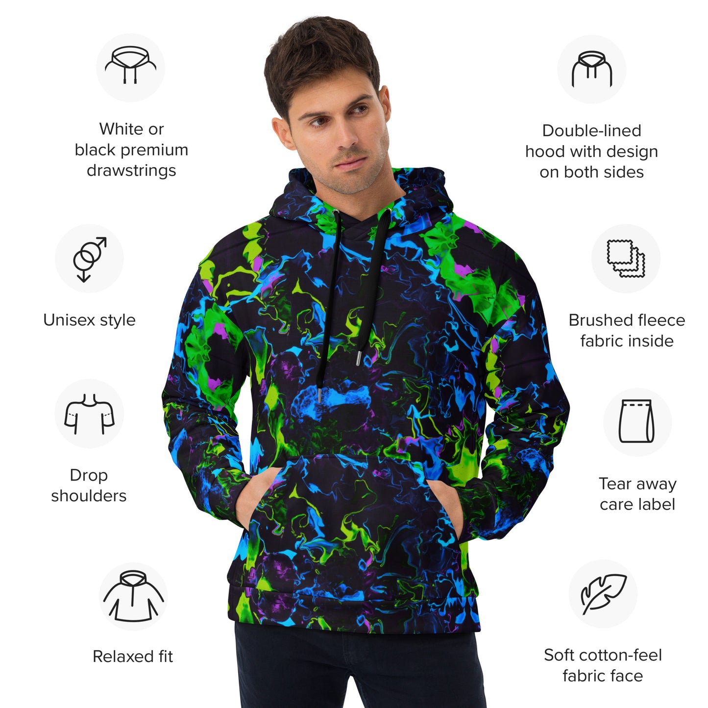 Neon Vapors 2 Unisex Hoodie