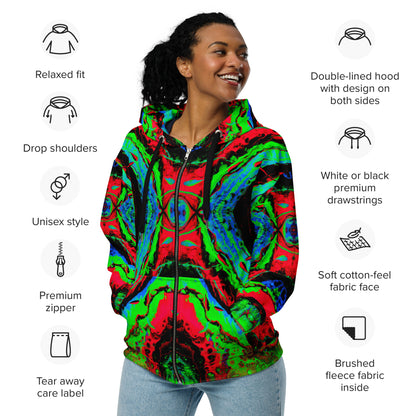 Toxic Decay Unisex Zip Hoodie
