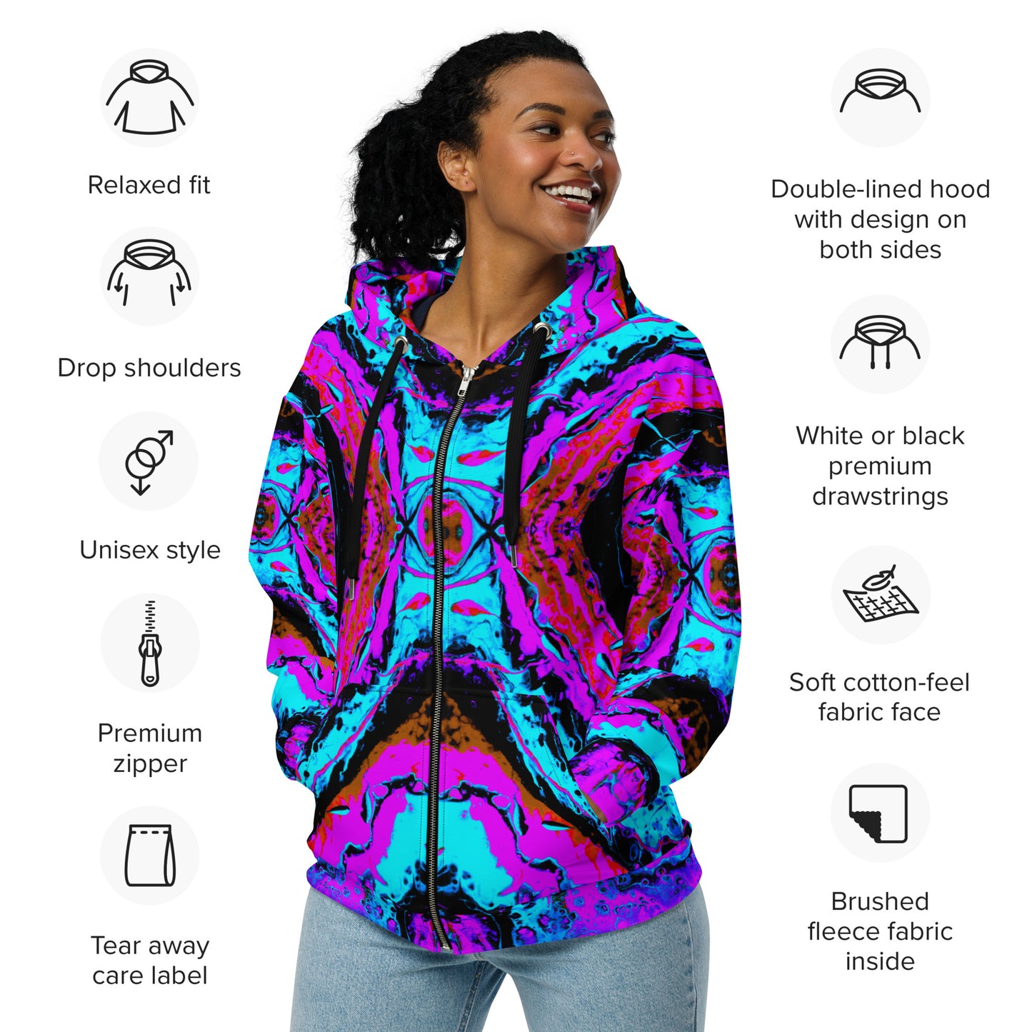 Toxic Decay 2 Unisex Zip Hoodie
