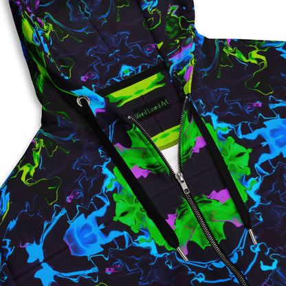 Neon Vapors 2 Unisex Zip Hoodie