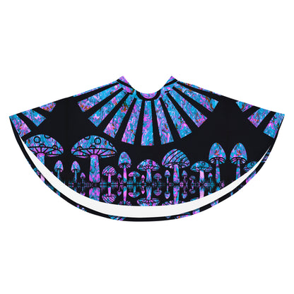 Sunshine & Shrooms (Blue) Skater Skirt