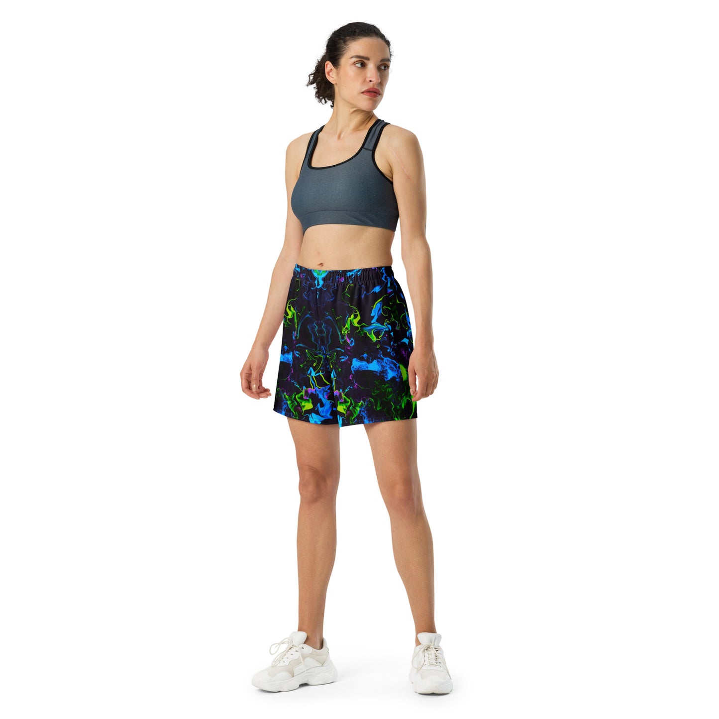 Neon Vapors 2 Unisex Athletic Long Shorts