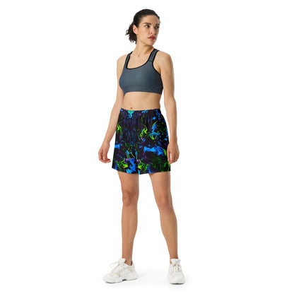 Neon Vapors 2 Unisex Athletic Long Shorts