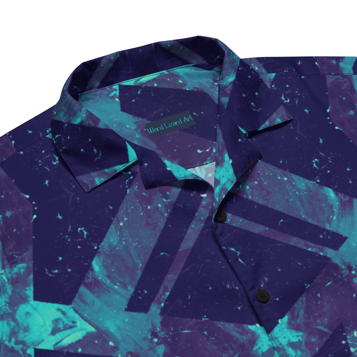 Neon Fracture 3 Unisex Button Shirt