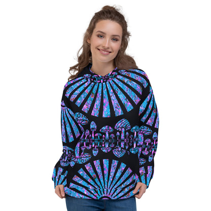 Sunshine & Shrooms (Blue) Unisex Hoodie