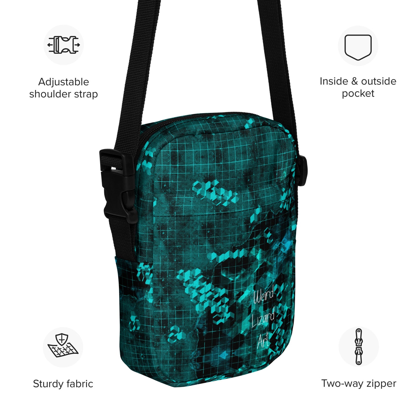 Geomatrix Utility Crossbody Bag